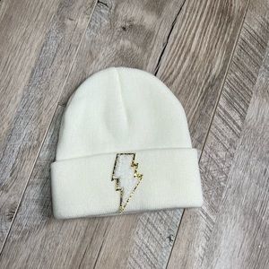 White Lightning Beanie Hat